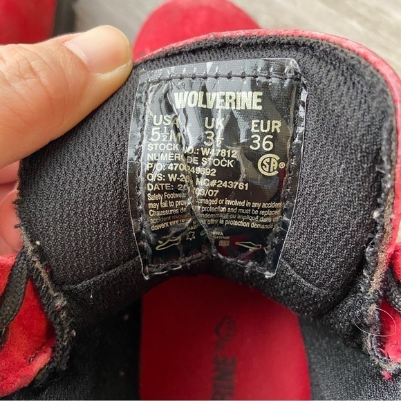 Wolverine Red Safety Protective Field Leather Workboots - Picture 13 of 15